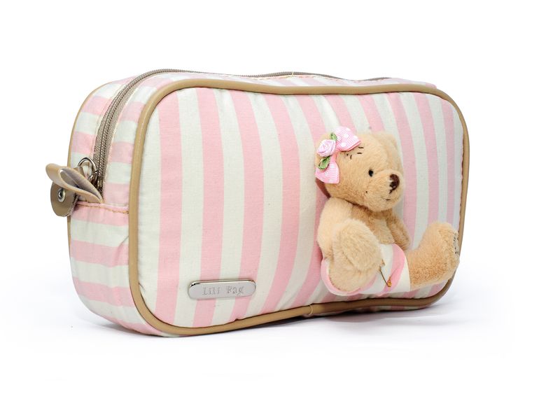 Necessaire-Ursinho-Rosa-Lateral
