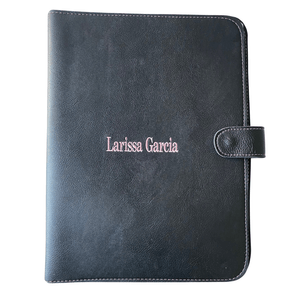 Porta Documentos A4 Personalizado Somente Com Nome Preto