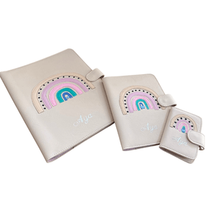Kit Porta Documentos e Passaporte Individual Rosa Antigo