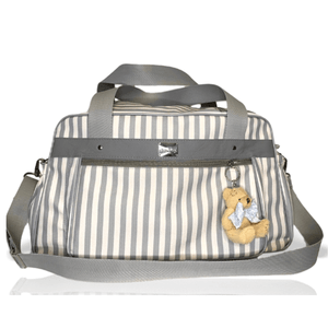 Mala Maternidade Passeio Grande Listrada Cinza