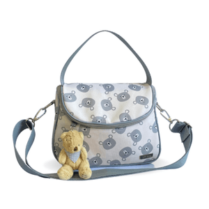 Bolsa Maternidade de Mão Ursos Cinza
