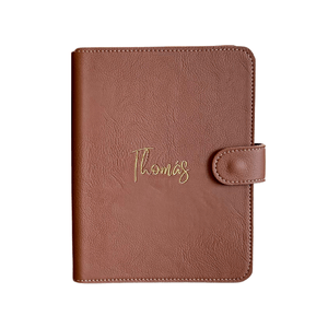 Capa de Vacina Personalizada Somente com Nome Marrom
