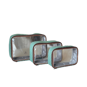 Kit Organizador de Malas Matelassê Verde Musgo