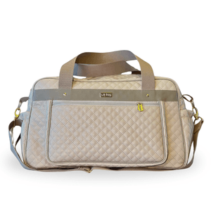 Mala Maternidade Passeio Grande Matelassê Bege