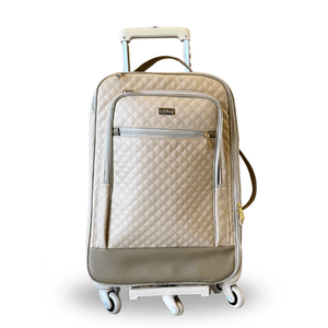 Mala Maternidade Rodinha Matelassê Bege